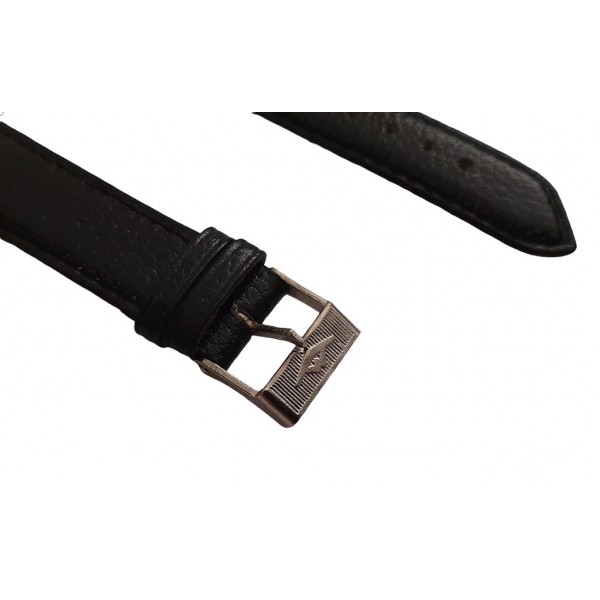 Movado Kordon Toka 18mm Movado Watch Strap Black Leather New