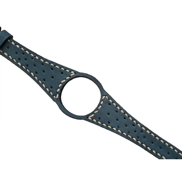 Omega Dynamic Kordon Dynamic Saat Kordonu Handmade Omega Dynamic Watch Strap Watch Band Blue Leather