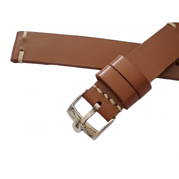 Omega Kordon 18mm Omega Saat Kordonu Omega Watch Strap Brown Leather with Buckle