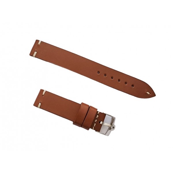 Omega Kordon 18mm Omega Saat Kordonu Omega Watch Strap Brown Leather with Buckle