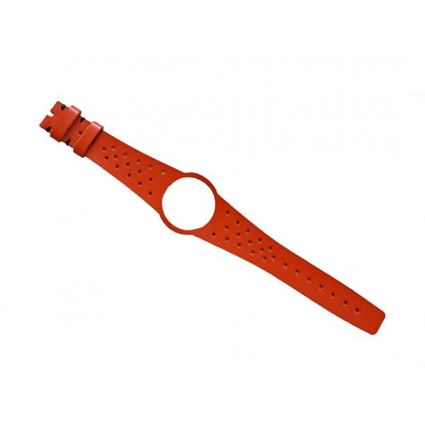 Omega Dynamic Kordon 18mm Omega Geneve Saat Kordonu Hakiki Deri Kordon Omega Dynamic Watch Strap Leather Orange