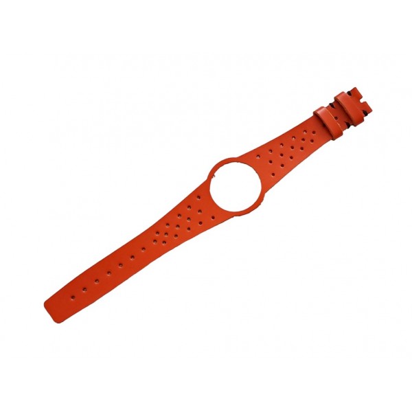 Omega Dynamic Kordon 18mm Omega Geneve Saat Kordonu Hakiki Deri Kordon Omega Dynamic Watch Strap Leather Orange