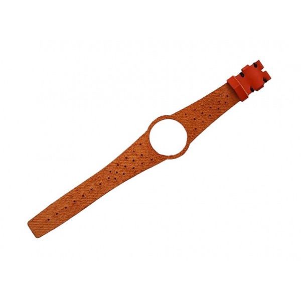 Omega Dynamic Kordon 18mm Omega Geneve Saat Kordonu Hakiki Deri Kordon Omega Dynamic Watch Strap Leather Orange