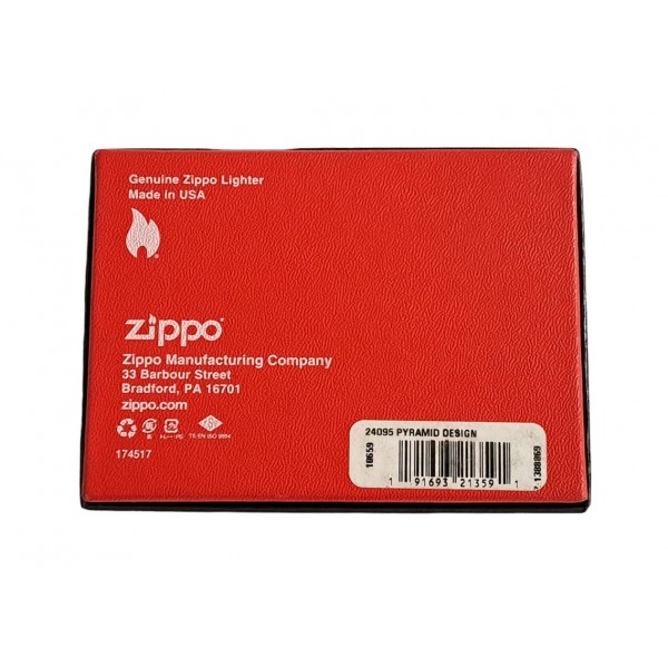 Zippo Çakmak Zippo Armor Kutulu Temiz Zippo Armor Pyramid Design 24095