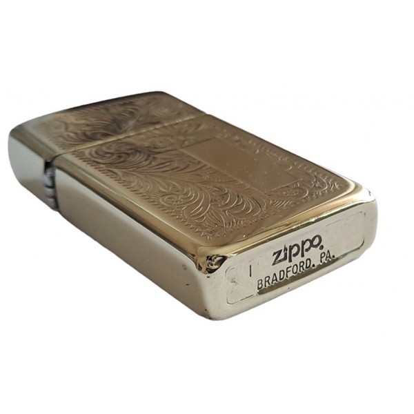 Zippo Slim Çakmak Zippo Venetian Çakmak Zippo Solid Brass Lighter