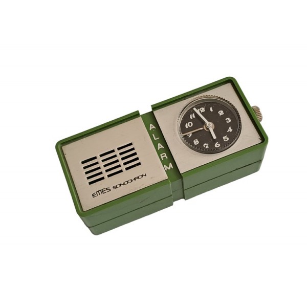 Emes Sonochron Saat Vintage Seyahat Saati Old Vintage Emes Sonochron Travel Alarm Clock 1970s