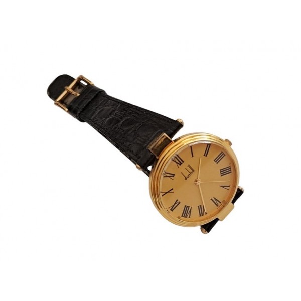 Dunhill Saat Dunhill Kol Saati Vintage Dunhill Gold Plated Quartz Watch