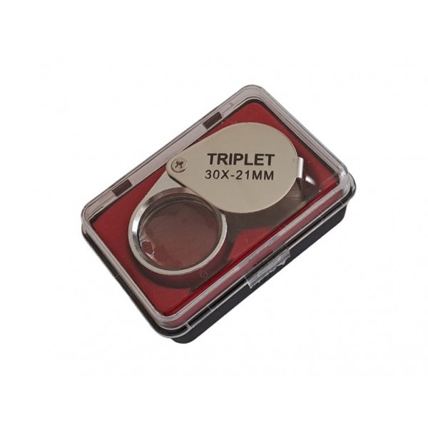 Triplet 30x21mm Büyüteç Profesyonel Saatçi Lup