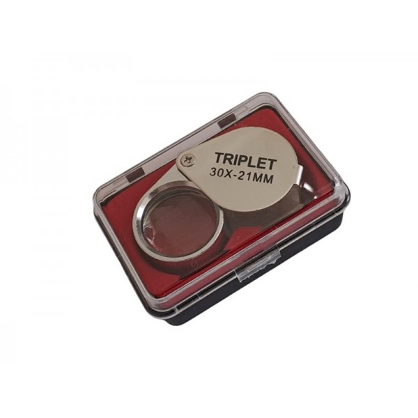 Triplet 30x21mm Büyüteç Profesyonel Saatçi Lup