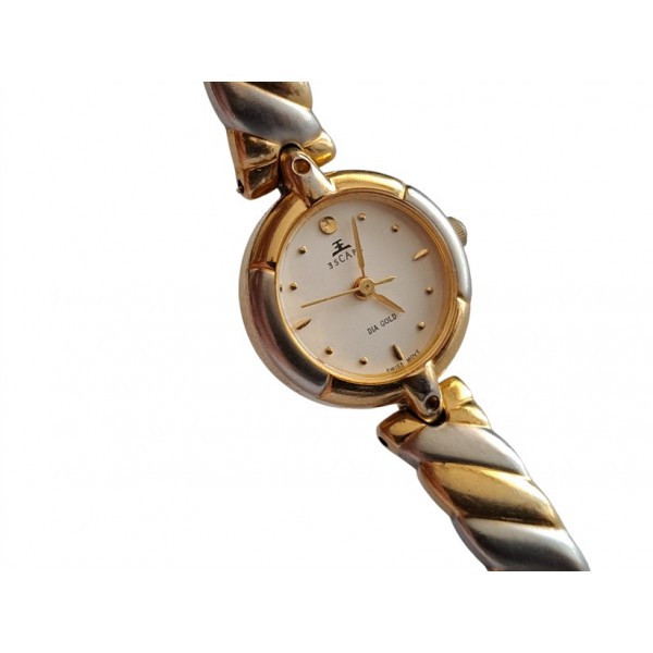 Escape Saat Vintage Escape Kol Saati Escape Lady Quartz Watch Gold Plated