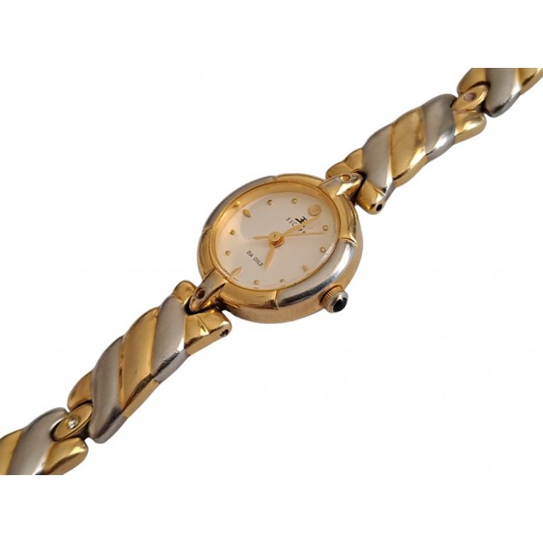 Escape Saat Vintage Escape Kol Saati Escape Lady Quartz Watch Gold Plated