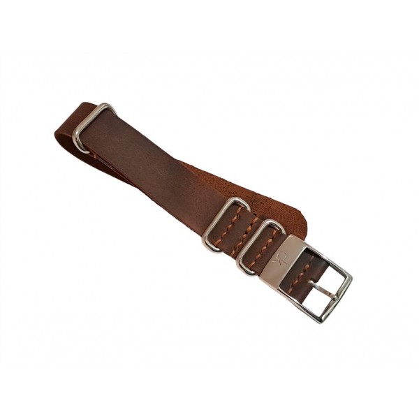 Calvin Klein Kordon 20mm Deri Nato Kordon Saat Kayışı Calvin Klein CK Saat Kordonu Watch Strap Brown Leather