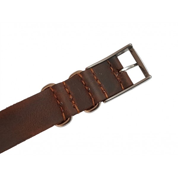 Calvin Klein Kordon 20mm Deri Nato Kordon Saat Kayışı Calvin Klein CK Saat Kordonu Watch Strap Brown Leather