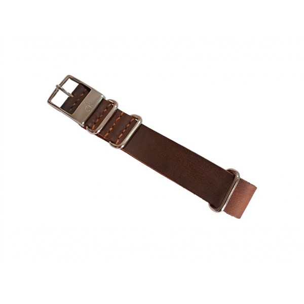 Calvin Klein Kordon 20mm Deri Nato Kordon Saat Kayışı Calvin Klein CK Saat Kordonu Watch Strap Brown Leather