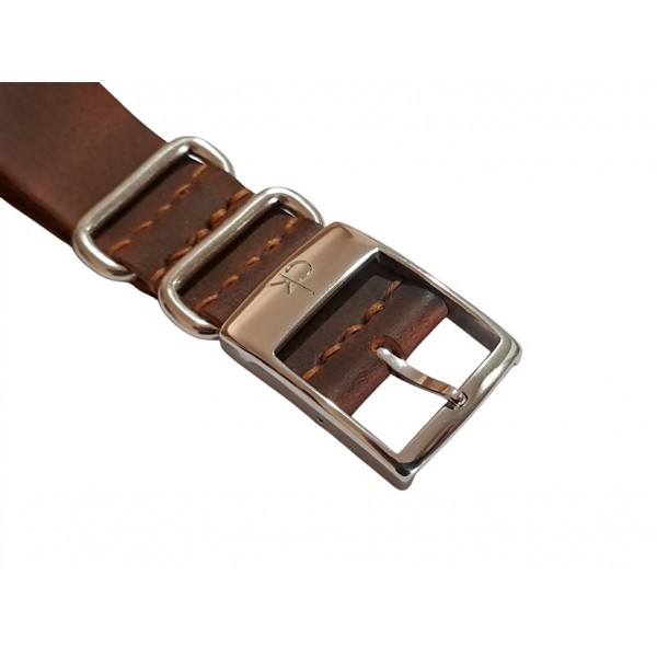 Calvin Klein Kordon 20mm Deri Nato Kordon Saat Kayışı Calvin Klein CK Saat Kordonu Watch Strap Brown Leather