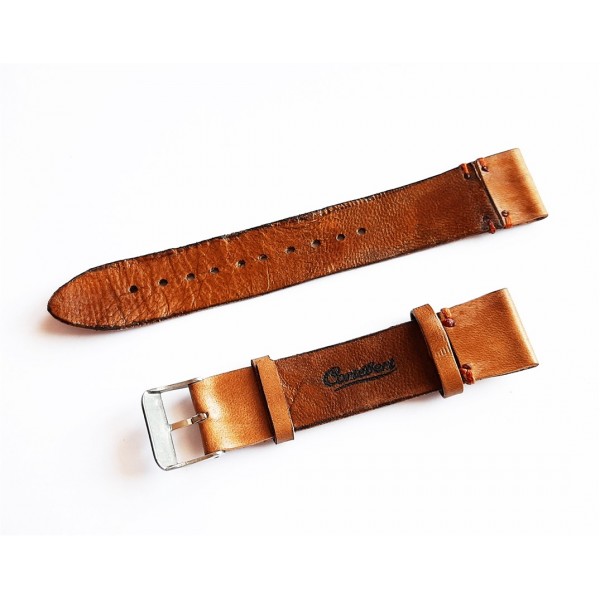 Cortebert Deri Kordon El Yapımı Deri Kordon Hand Made Leather Watch Strap