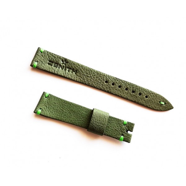 Vintage Zenith Kordon Uyumlu Saat Kayışı Yeşil Watch Strap Watch Band Green Colors