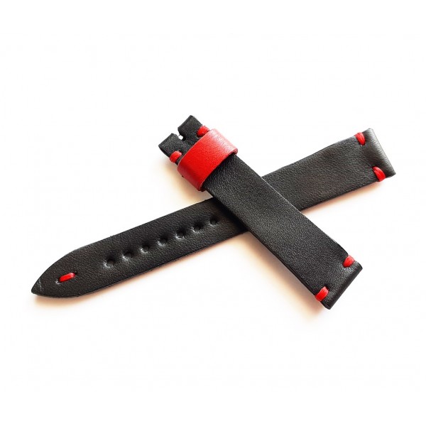 Vintage Kordon Saat Kayışı Siyah Kırmızı Watch Strap Watch Band Black or Red Colors