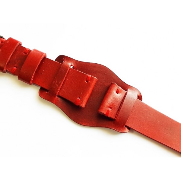 Vintage Kordon Saat Kayışı Bordo Watch Strap Watch Band Red Colors