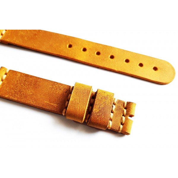 16mm 18mm 20mm 22mm 24mm Nato Kırmızı Deri Parça Nato Camel Saat Kordonu Kayışı Hand Made Nato Watch Strap