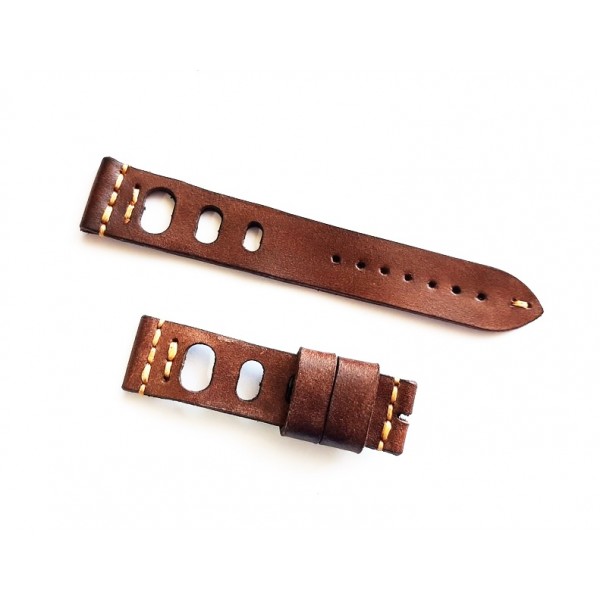 20mm Vintage El Yapımı Deri Kordon Tarçın Renk Vintage Handmade Watch Strap Leather New