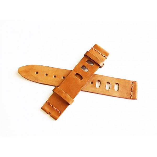 22mm Vintage El Yapımı Deri Kordon Taba Renk Vintage Handmade Watch Strap Leather New