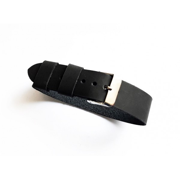 20mm Deri Nato Zulu Kordon Saat Kayış Saat Kordonu Siyah Bileklik Handmade Watch Strap Watch Band Black New