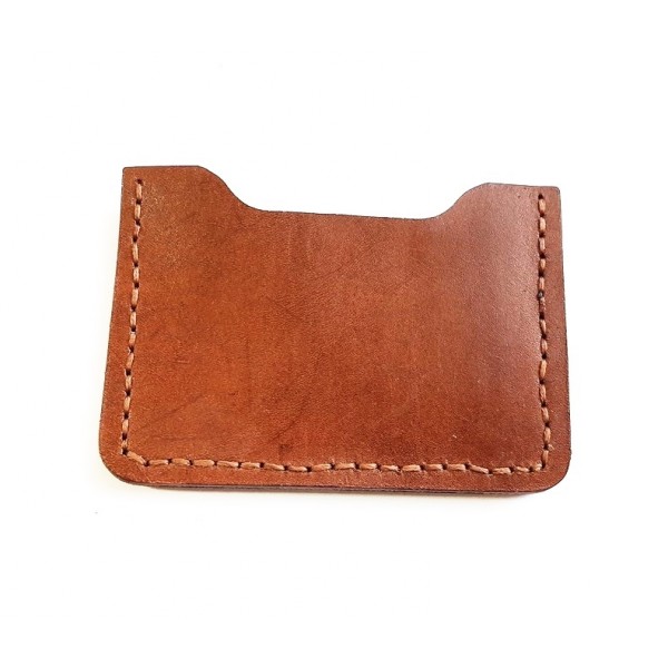 El Yapımı Deri Kartvizit Crazy Deri Kahve Kartvizitlik Handmade Credit Card Holder Crazy Brown Leather