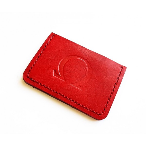 Omega Kartvizitlik Deri Kartvizitlik El Yapımı Deri Handmade Leather Credit Card Holder New