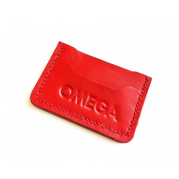 Omega Kartvizitlik Deri Kartvizitlik El Yapımı Deri Handmade Leather Credit Card Holder New