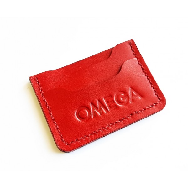 Omega Kartvizitlik Deri Kartvizitlik El Yapımı Deri Handmade Leather Credit Card Holder New