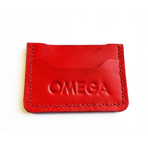 Omega Kartvizitlik Deri Kartvizitlik El Yapımı Deri Handmade Leather Credit Card Holder New