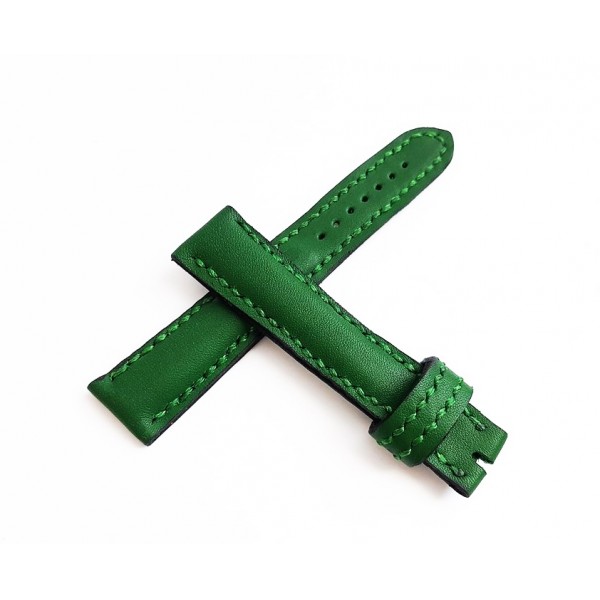 El Yapımı Deri Kordon Petrol Yeşili Saat Kordonu 20mm Handmade Watch Strap Watch Band Green