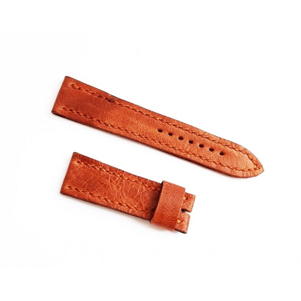 El Yapımı Deri Kordon Taba Saat Kordonu 22mm Handmade Watch Strap Watch Band Brown