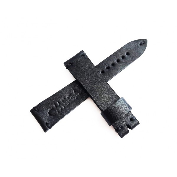 20mm Omega Kordon El Yapımı Deri Kordon Handmade Omega Watch Strap Watch Band Black