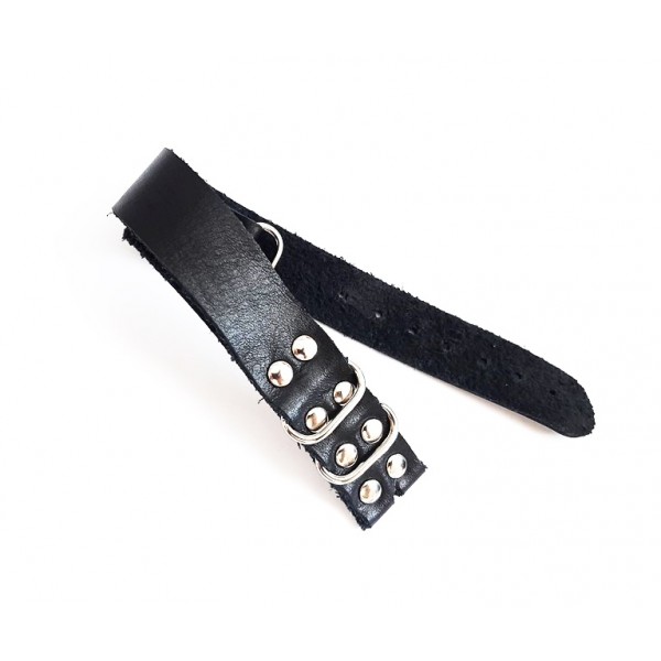 20mm Gotik Kordon Saat Kordonu El Yapımı Deri Zulu Kordon Siyah Zımbalı Handmade Watch Strap Watch Band Black New