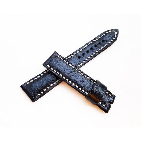 19mm Saat Kordonu Deri Saat Kordonu Watch Strap Watch Band Navy Blue