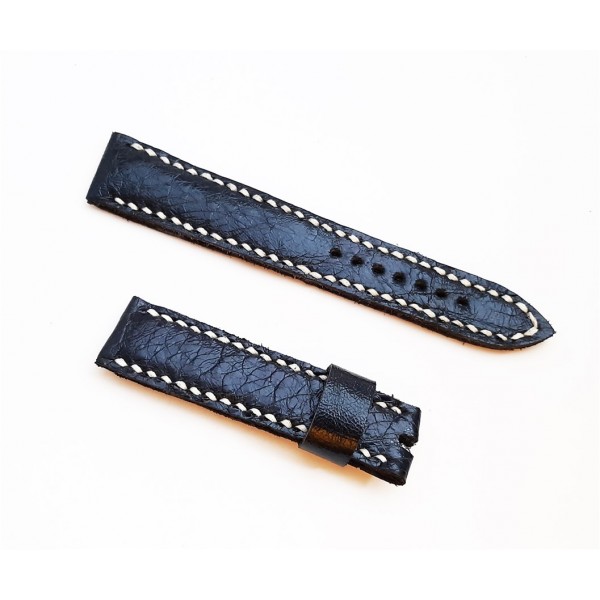 19mm Saat Kordonu Deri Saat Kordonu Watch Strap Watch Band Navy Blue