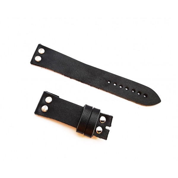 18mm Saat Kordonu Deri Saat Kordonu Gotik Kordon Zımbalı Kordon Watch Strap Watch Band Gray