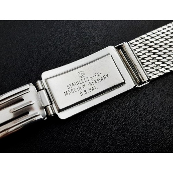 Vintage Saat Kordonu 18mm Metal Hasır Kordon Old Vintage Watch Strap Watch Band Good Condition Made in Germany